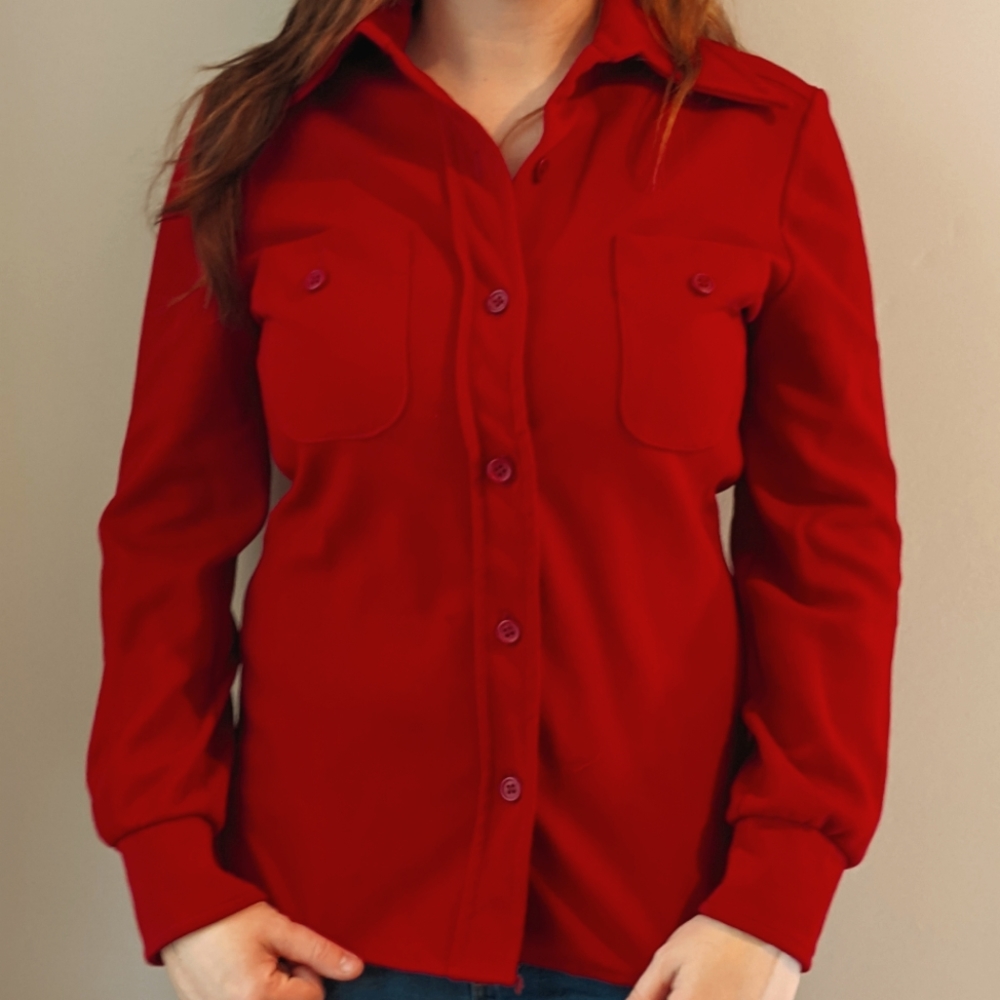 Knit ins button down vintage shirt